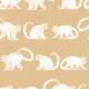 Squirrel Monkeys Wallpaper - Yellow - Swatch