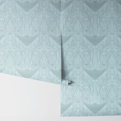 Manta Ray Wallpaper • Floral Wallpaper • Eggshell • Rolls