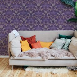 Starseed Wallpaper • Floral Wallpaper • Lavender • Insitu