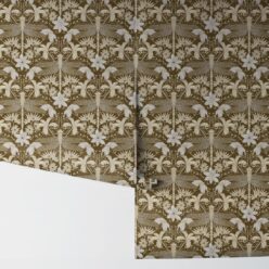 Starseed Wallpaper • Floral Wallpaper • Mocha • Rolls