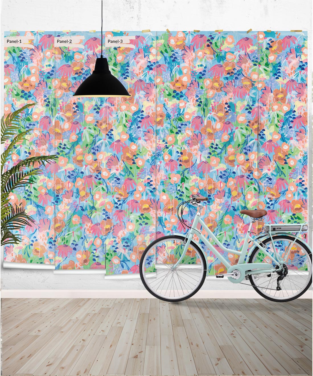 Love Club Wallpaper • Tiff Manuell • Colorful Floral Wallpaper • Milton & King EU