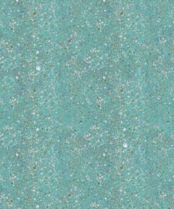 Marbre Confetti Wallpaper - Aqua - Insitu - Swatch