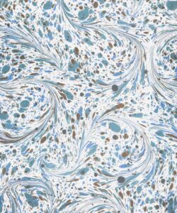 Marble Swirls Wallpaper - Stone - Bleu - Swatch