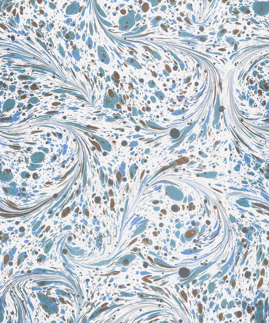 Marble Swirls Wallpaper • Flowing Stone • Blue • Swatch