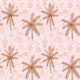 People On Country Wallpaper - Arbres - Rose - Swatch