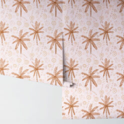 People On Country Wallpaper • Trees • Pink • Rolls