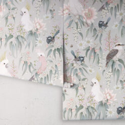 Bush Melody Wallpaper • Children's Wallpaper • Salt Bush • Roll