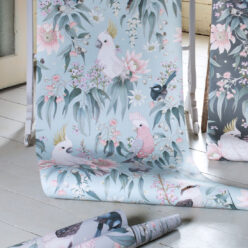 Bush Melody • Soft Blue • Roll of Wallpaper