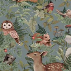 In The Woods Wallpaper • Children's Wallpaper • Chateau • Swatch