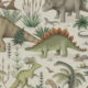 Prehistorica Wallpaper - Carta da parati con dinosauri - Fossil - Swatch