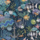 Treasure Reef Wallpaper - Carta da parati per bambini - Oceano profondo - Swatch