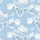Protea Wallpaper - Blumentapete - Bell Blau - Swatch