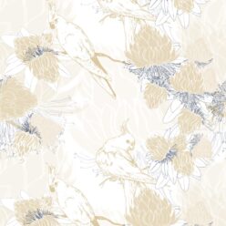 Desert Rose Wallpaper • Floral Wallpaper • Honeysuckle • Swatch