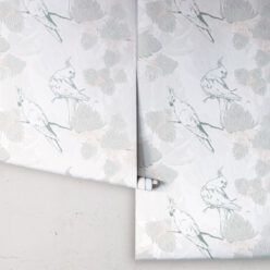 Desert Rose Wallpaper • Floral Wallpaper • Olive Grove • Roll