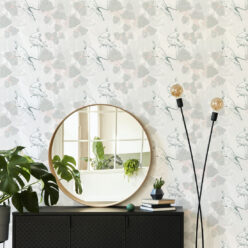 Desert Rose Wallpaper • Floral Wallpaper • Olive Grove • Insitu