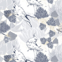 Desert Rose Wallpaper • Floral Wallpaper • Riverbank • Swatch