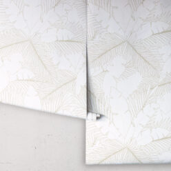 Art Deco Palm Wallpaper • Tropical Wallpaper • Brass • Roll