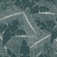 Art Deco Palm Wallpaper • Tropical Wallpaper • Forest Green • Swatch