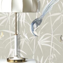 Bamboo Wallpaper • Beige • Insitu