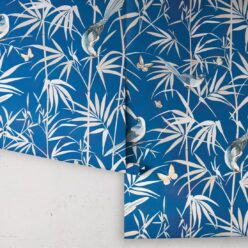 Bamboo Wallpaper • Cobalt • Rolls