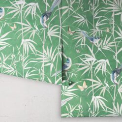 Bamboo Wallpaper • Green • Rolls