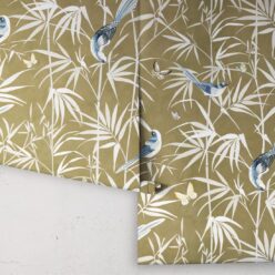 Bamboo Wallpaper • Olive • Rolls