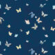 Papel pintado Mariposas - Azul marino - Muestrario