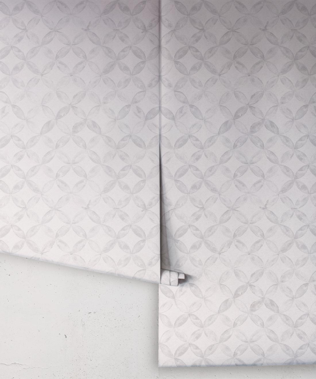 Petales Deux Wallpaper • Grey White • Rolls