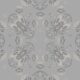 Bees Lace Wallpaper • Grey • Swatch