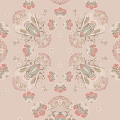 Bees Lace Wallpaper • Petal • Swatch