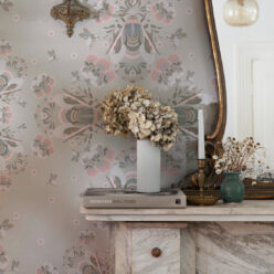 Bees Lace Wallpaper • Seashell • Insitu