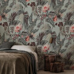 Majestic Palm Wallpaper • Glacier • Insitu