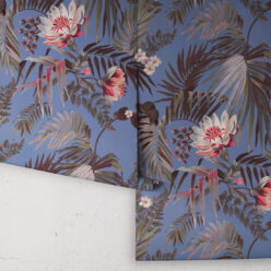Majestic Palm Wallpaper • Periwinkle • Rolls