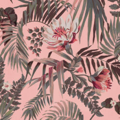 Majestic Palm Wallpaper • Palm Rose • Swatch