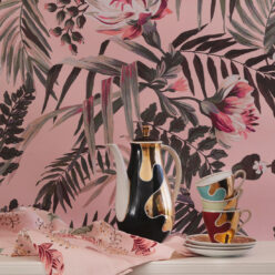 Majestic Palm Wallpaper • Palm Rose • Insitu