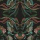 Prancing Peacocks Wallpaper - Fiesta - Echantillon