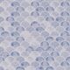 Ecailles Tapete - Blau Weiß - Muster