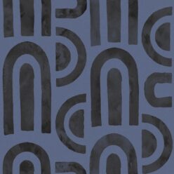 Formes Deux Wallpaper • Midnight Navy • Swatch