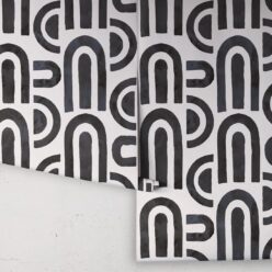 Formes Deux Wallpaper • Midnight White • Rolls