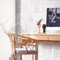 Lignes Wallpaper • Charcoal White • Insitu
