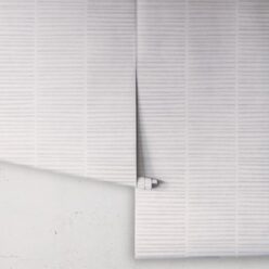 Lignes Wallpaper • Grey White • Rolls