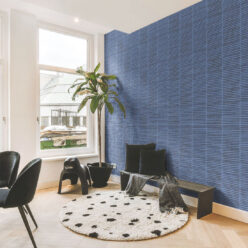 Lignes Wallpaper • Midnight Navy • Insitu