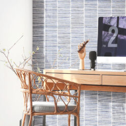 Lignes Wallpaper • Midnight White • Insitu