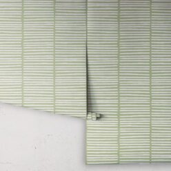Lignes Wallpaper • Snow Green • Rolls
