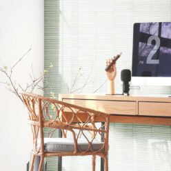 Lignes Wallpaper • Snow Green • Insitu