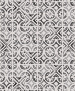 Papier peint Petales Trois - Charcoal White - Swatch