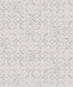 Papier peint Petales Trois - Gris Blanc - Swatch