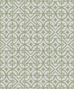 Papier peint Petales Trois - Snow Green - Swatch
