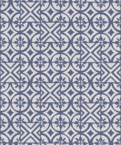 Papier peint Petales Trois - Snow Navy - Swatch