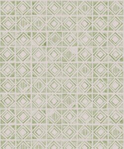 Tuile Wallpaper - Sage Light Beige - Nuancier